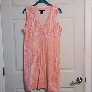 Calvin Klein Pink/orange/white sleeveless dress